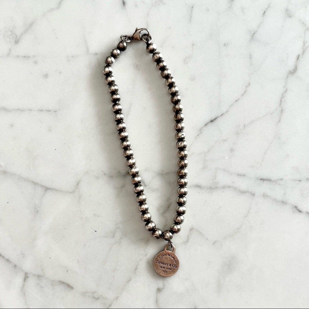 Tiffany & Co Sterling Silver Beaded Bracelet